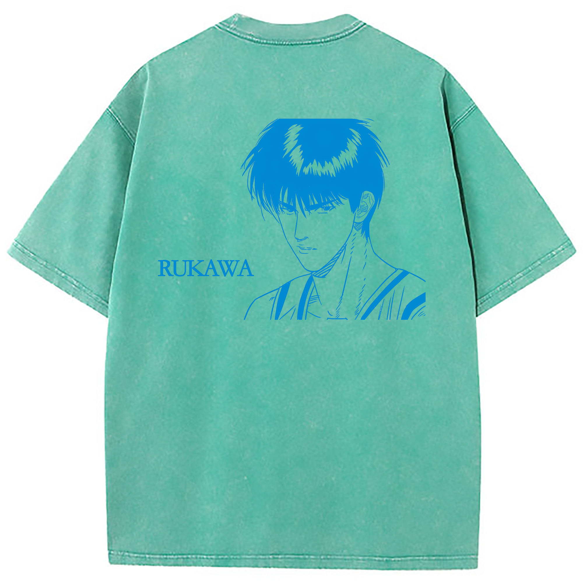 （画像用） SLAM DUNK／スラムダンク 綿100% ヴィンテージ風 半袖Tシャツ（背面プリント）